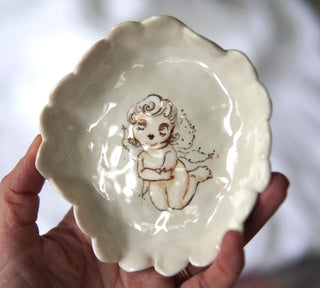 Fairy Girl Scalloped Petite Trinket Dish