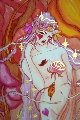 "Star Goddess" Gilded Gallery Print