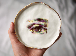 "Holographic Eye" Round Trinket Dish