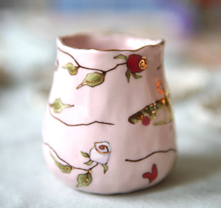 "Fish Fairy & Rose Pink" Petite Mug