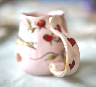 "Fish Fairy & Rose Pink" Petite Mug