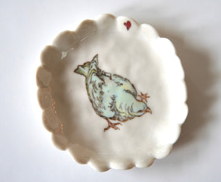 Blue Bird Trinket Dish