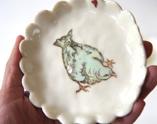 Blue Bird Trinket Dish