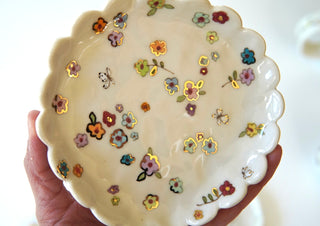 Rainbow Garden Trinket Dish