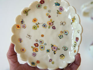 Rainbow Garden Trinket Dish