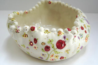 Rainbow Garden Large Serving Bowl