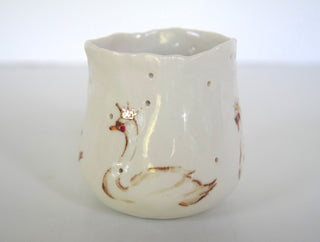 Swans Petite Candle Holder