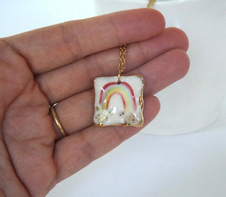 Rainbow Square Pendant