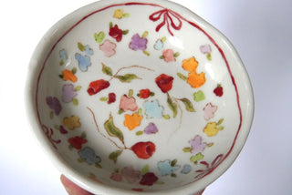 Floral with Bows Petite Trinket Dish