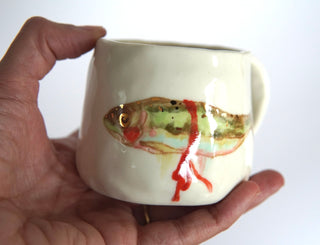 Petite Green Fish Mug