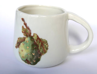 Pear with Golden Hearts Mug