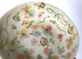 Pastel Flowers and Bows Petite Trinket Dish