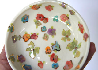 Bright Flowers Petite Trinket Dish