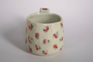 Red Flowers Petite Ocean Mug