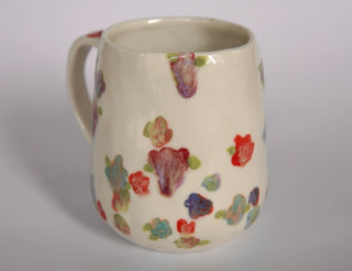 Rainbow Flowers Large Mug