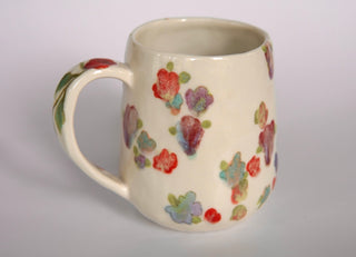 Rainbow Flowers Large Mug