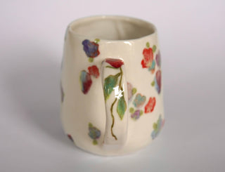 Rainbow Flowers Large Mug