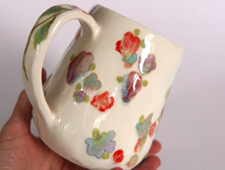 Rainbow Flowers Large Mug