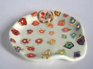 Spoon Rest Rainbow Floral