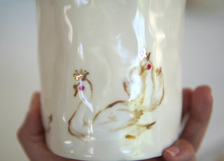 Swans Large Vessel/Vase