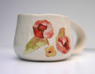 Three Flowers Large Mug