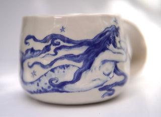 La Petite Sirene Blue Large Mug