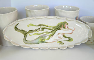 La Petite Sirene Chartreuse Serving Platter