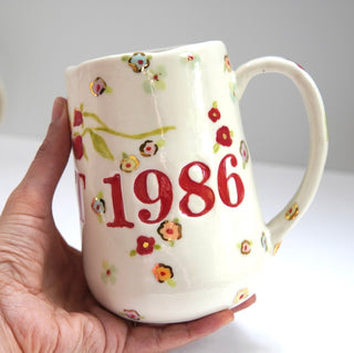 Custom Birth Year Super Large Mug